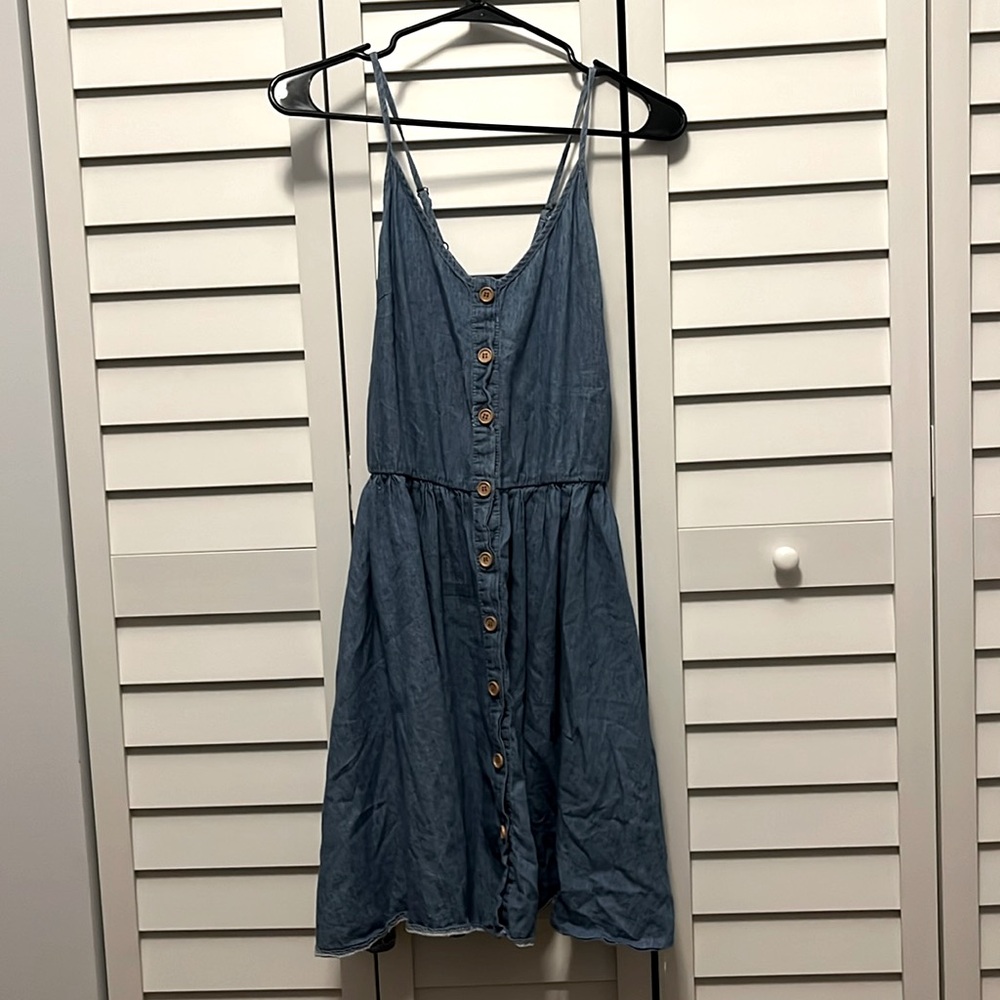 Maude blue denim dress